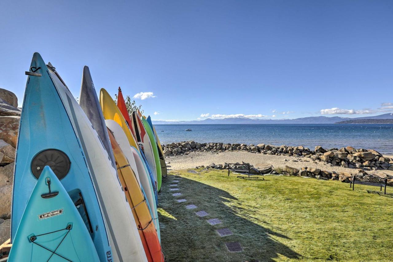 Comfy Lake Tahoe Condo With Private Beach Access! Tahoe Vista Exterior photo